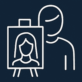 Taiteilija lähettää edistymiskuvia